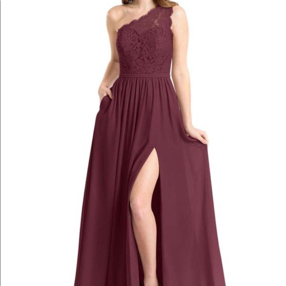 Azazie Demi Cabernet bridesmaid dress